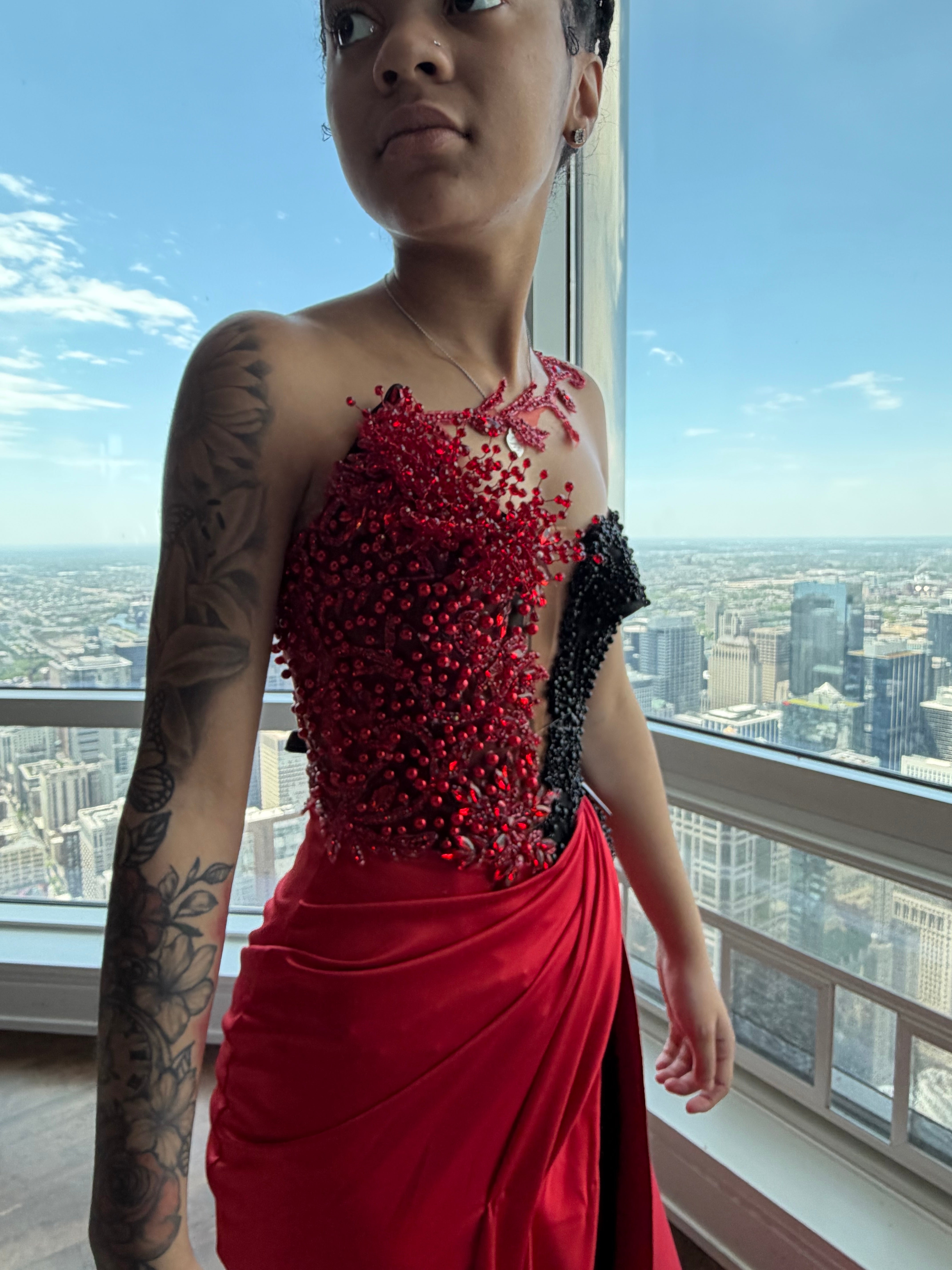 Crimson Noir Gown