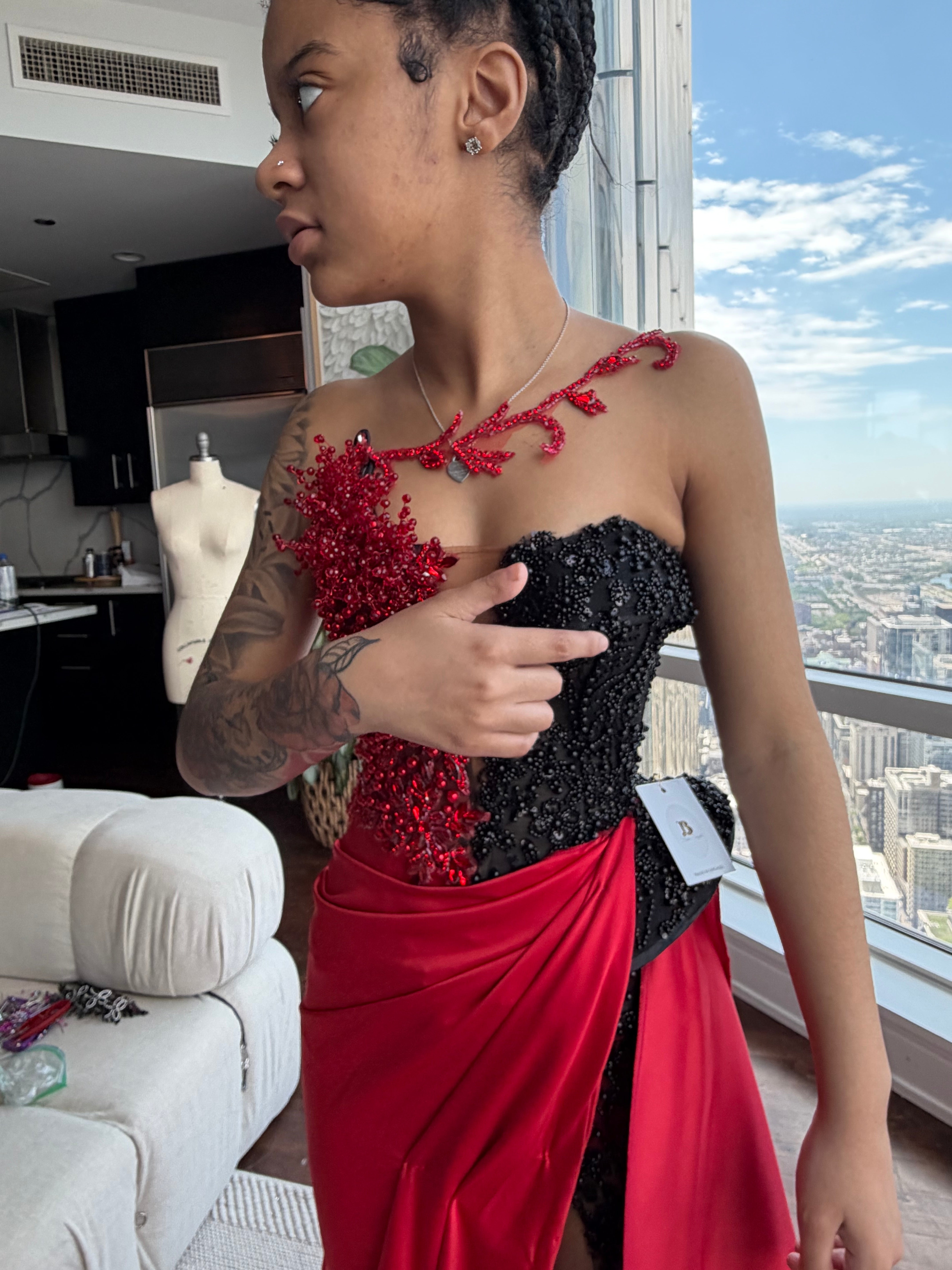 Crimson Noir Gown
