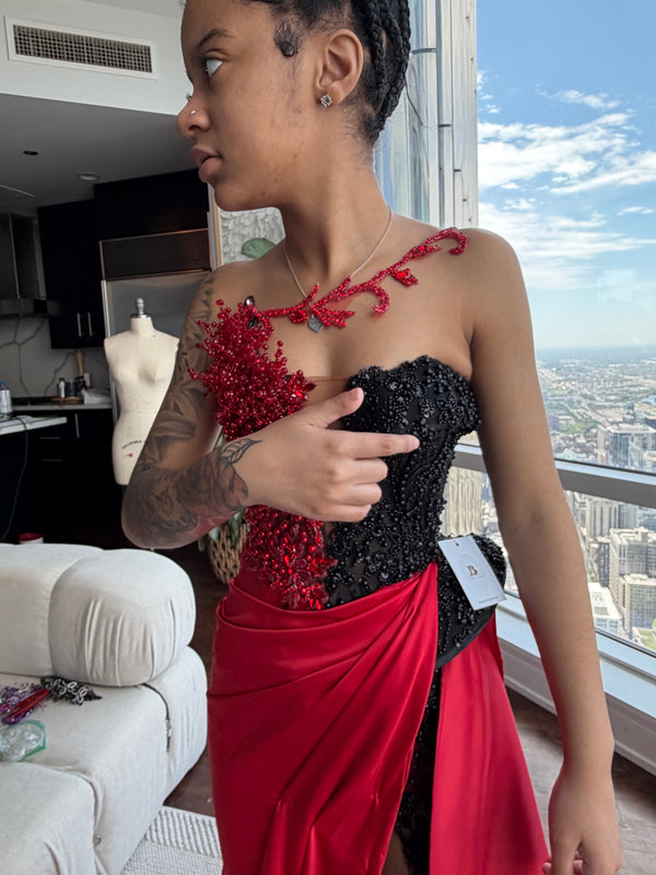 Crimson Noir Gown