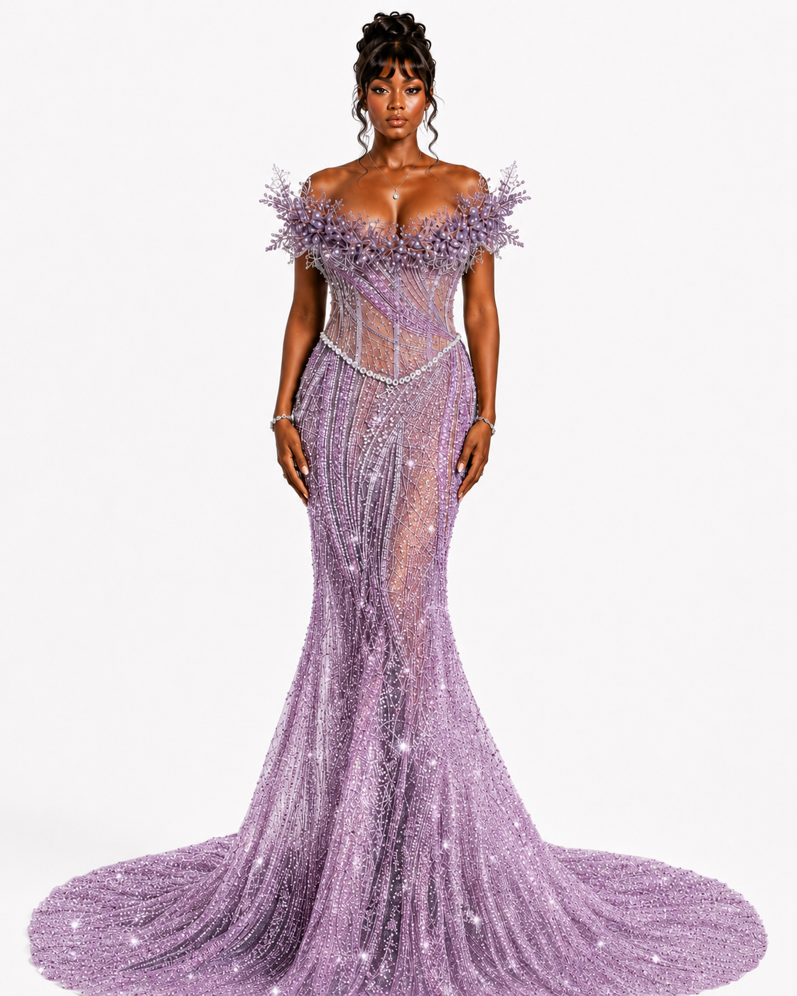 Amethyst Crystal Gown - $2,000