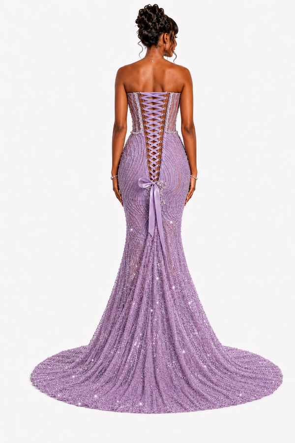Amethyst Crystal Gown - $2,000