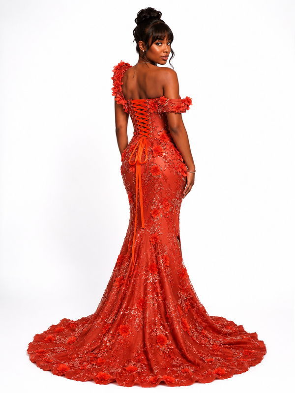 Scarlet Blossom Gown $2,500