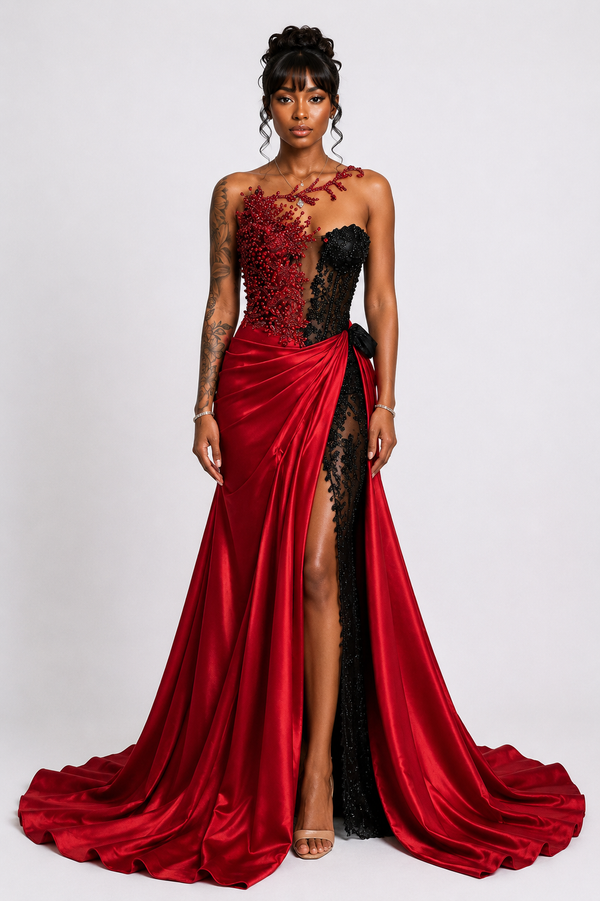 Crimson Noir Gown
