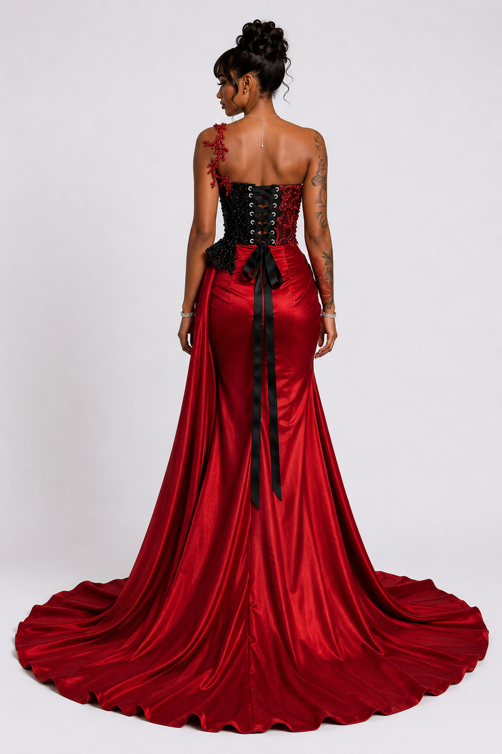 Crimson Noir Gown