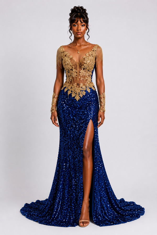 Royal Sapphire Gown