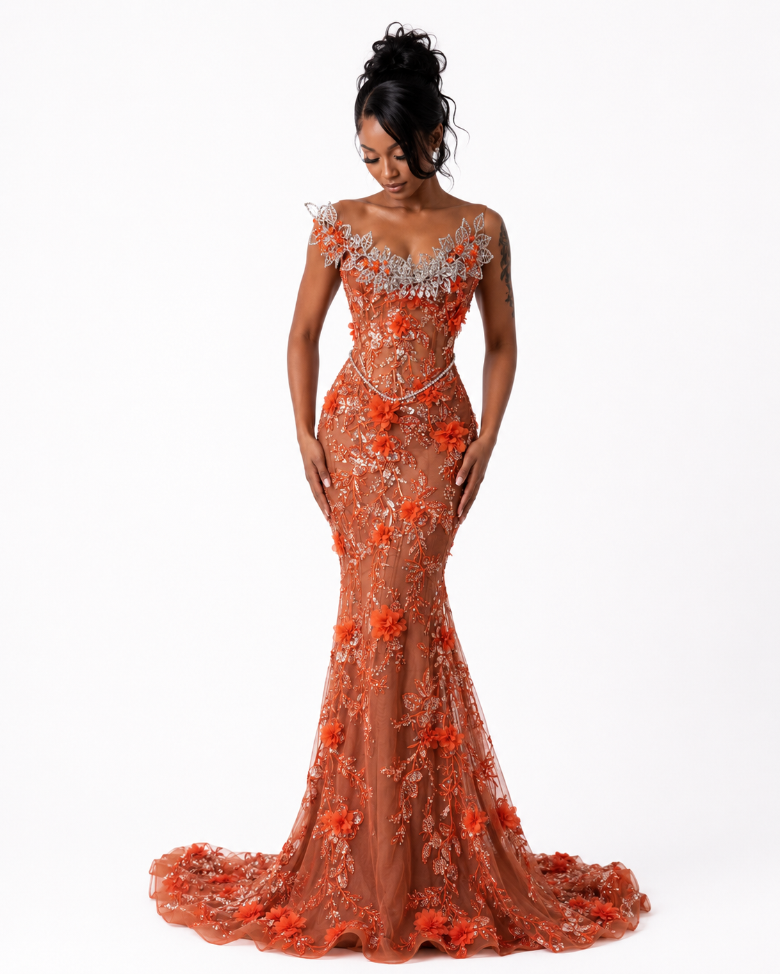Sunset Blossom Gown - $2,500