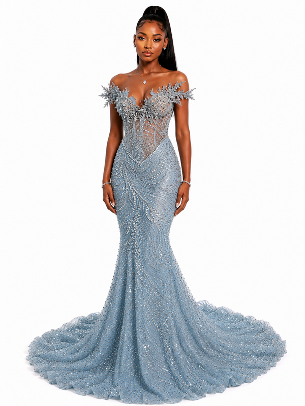 Celestial Tide Gown-$2,300