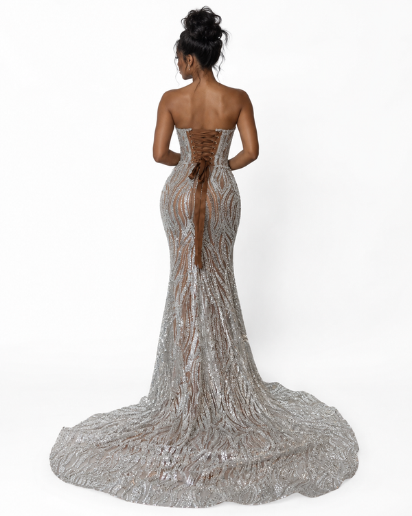 Silver Mirage Gown - $2,300