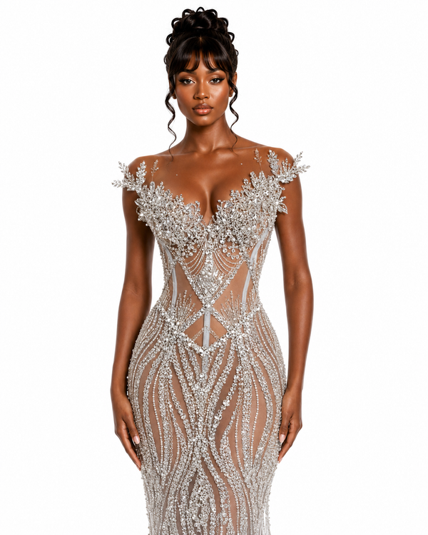 Silver Mirage Gown - $2,300