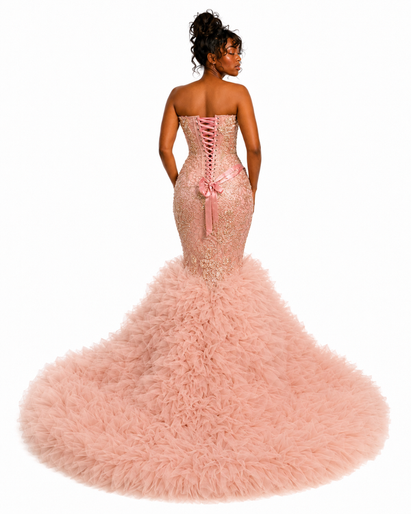 Blush Petal Mermaid Gown - $2,500