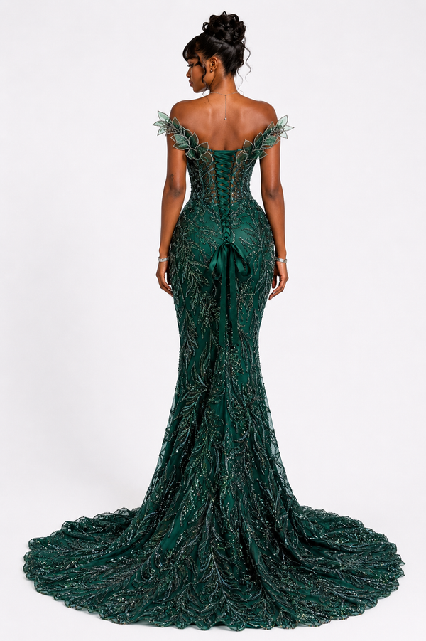 Emerald Enchantress Gown -$2300