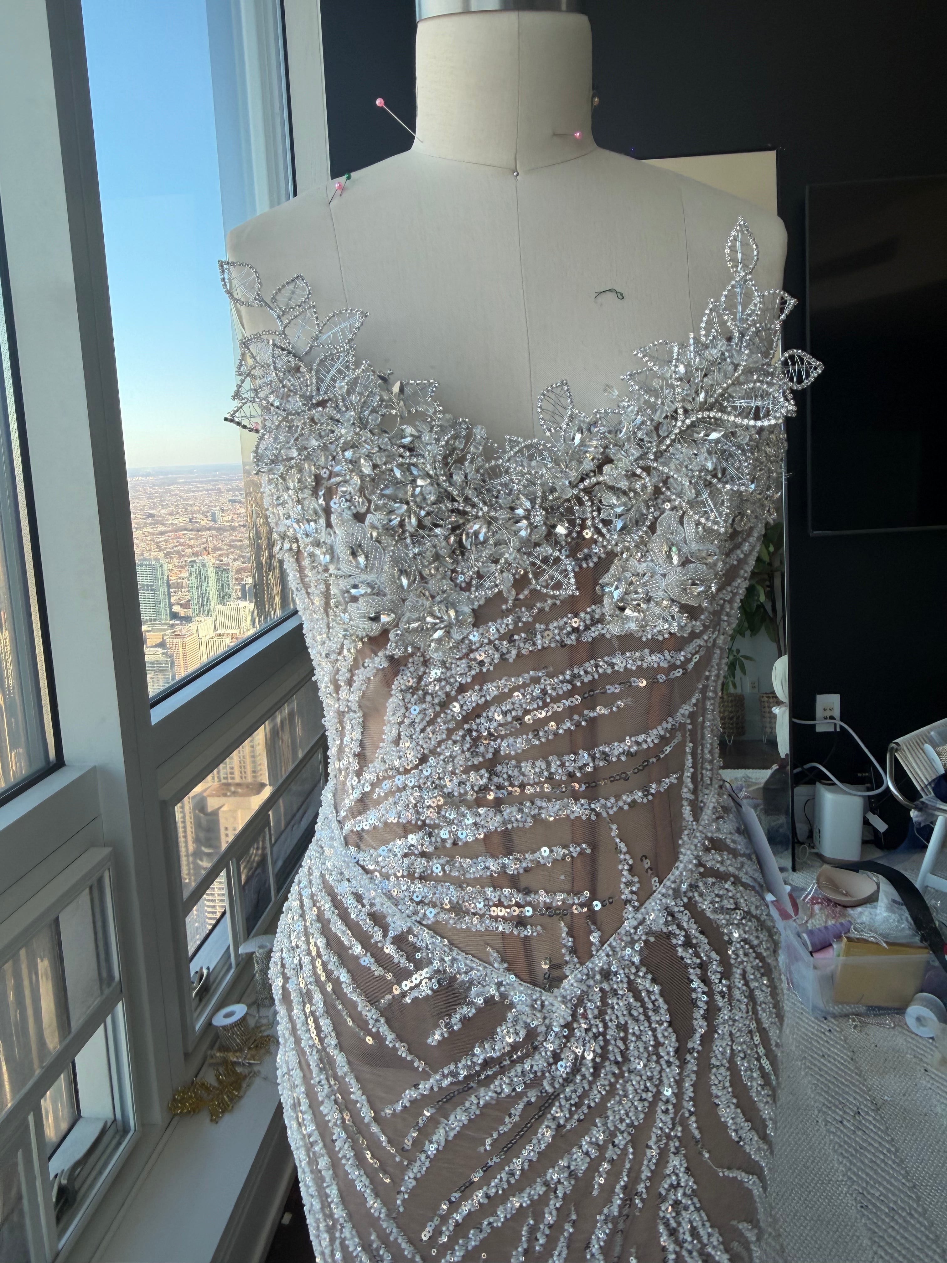 Crystal Ivy Gown - $2,200