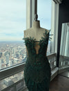 Emerald Crystal Couture Gown - $2,000