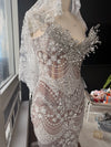 Royal Pearl Veil Gown - $2,700