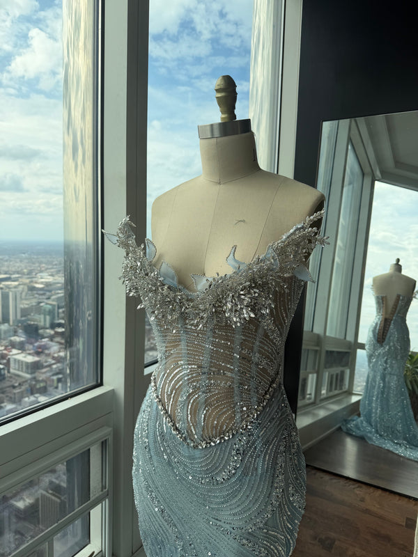 Celestial Tide Gown-$2,300
