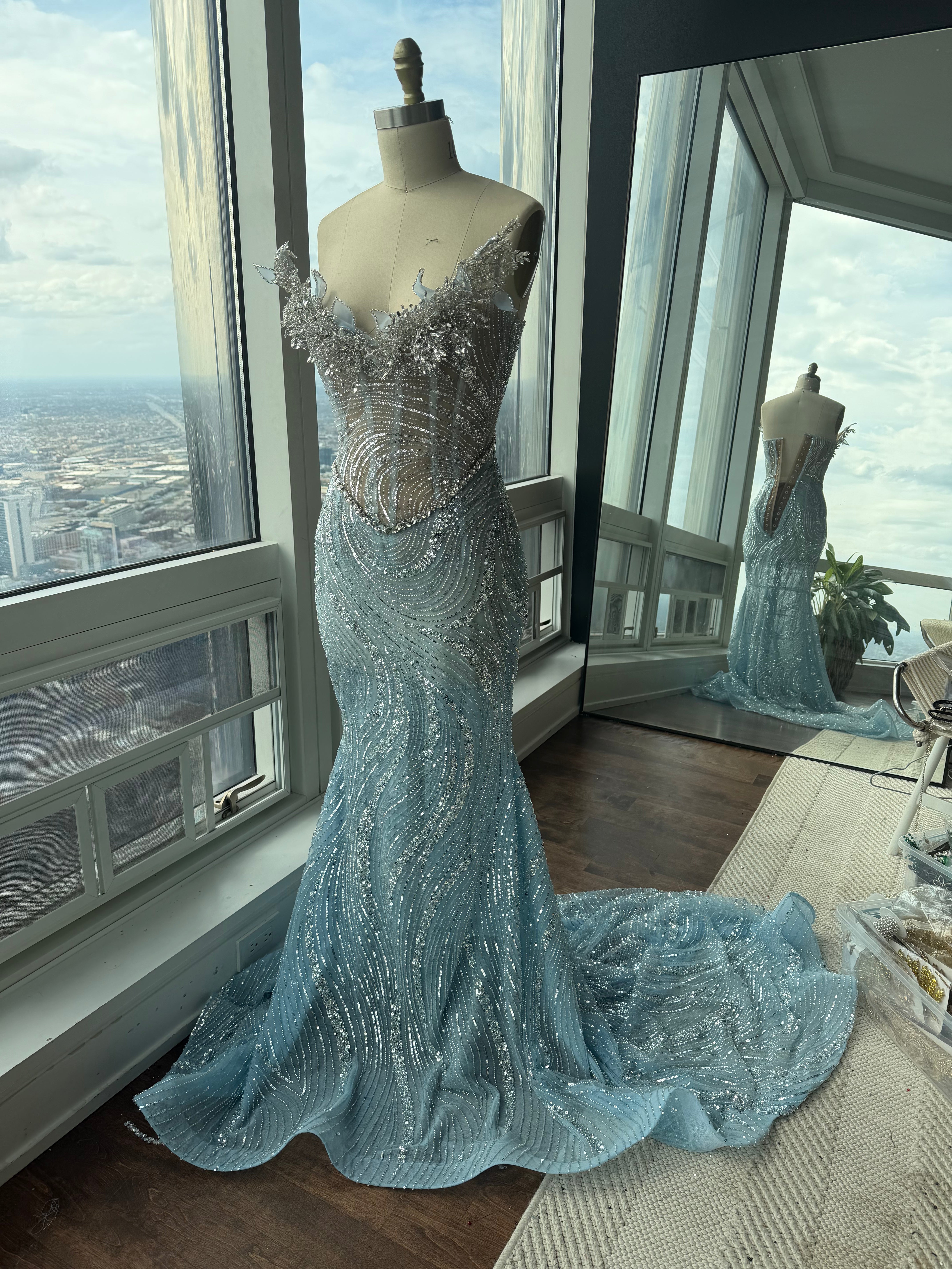 Celestial Tide Gown-$2,300