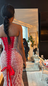 Ruby Pearl Couture Gown - $2000