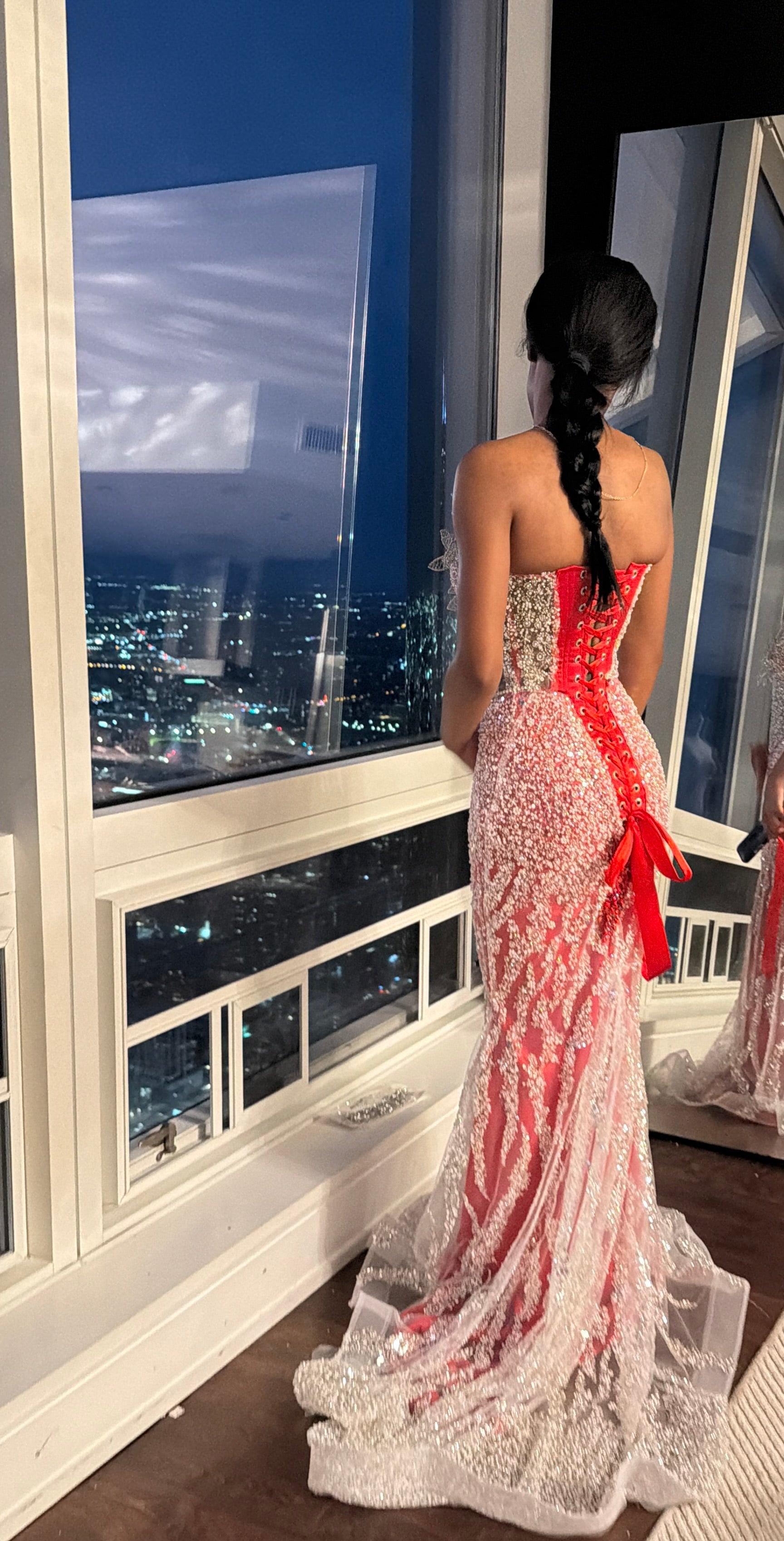 Ruby Pearl Couture Gown - $2000