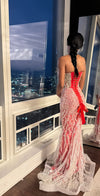 Ruby Pearl Couture Gown - $2000