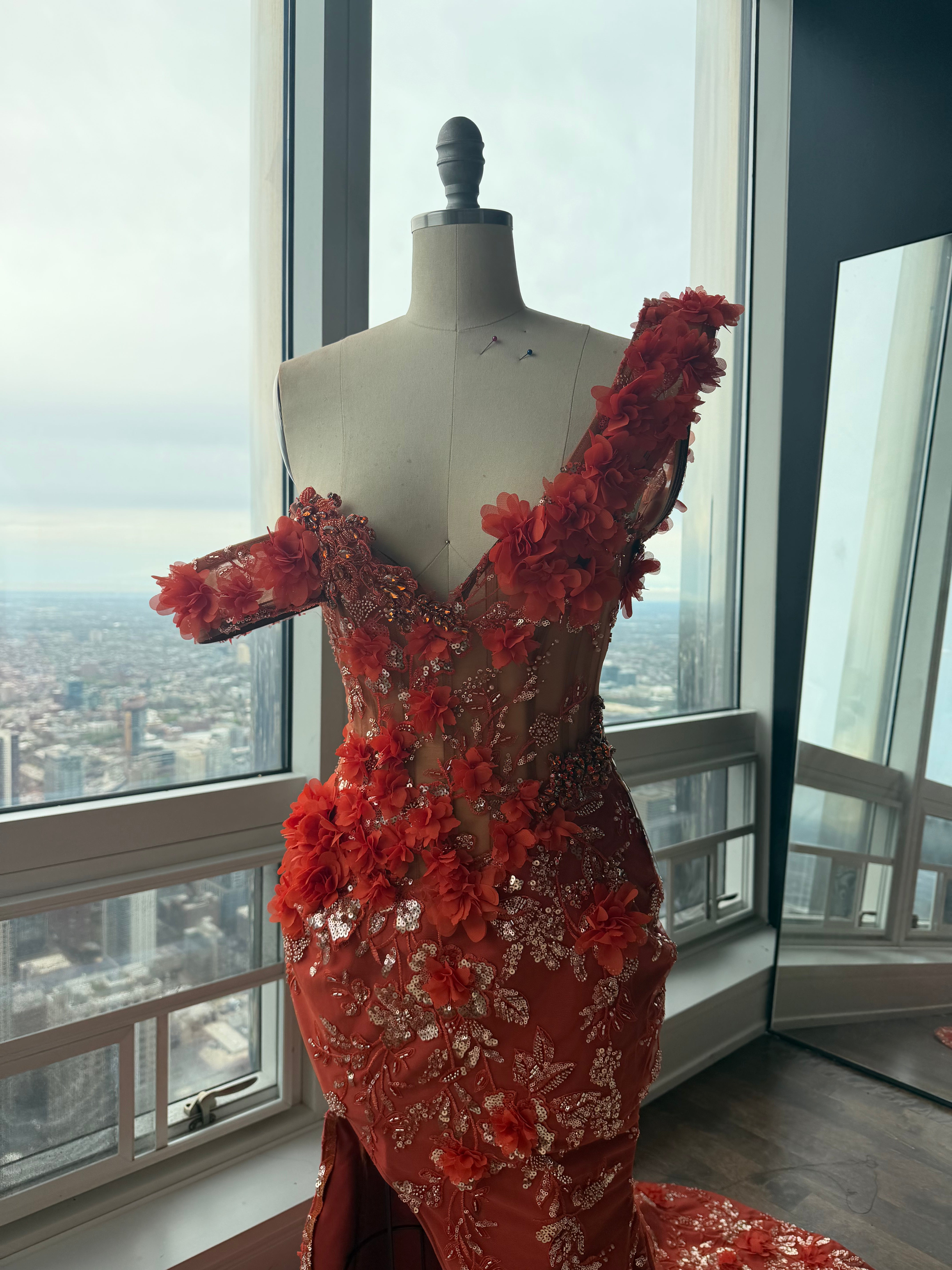 Scarlet Blossom Gown $2,500